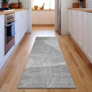 Piper Looms Mayfield Modern AMF805 Gray Machine Washable Area Rug Runner Lifestyle Image Feature