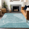 Piper Looms Mayfield Modern AMF805 Turquoise Machine Washable Area Rug Lifestyle Image Feature