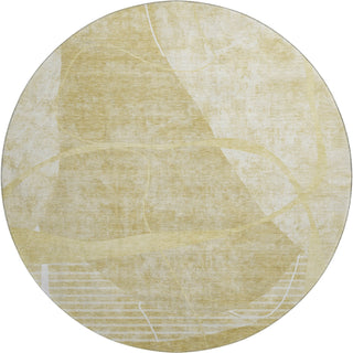 Piper Looms Mayfield Modern AMF805 Wheat Machine Washable Area Rug Round Main Image