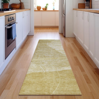 Piper Looms Mayfield Modern AMF805 Wheat Machine Washable Area Rug Runner Lifestyle Image Feature