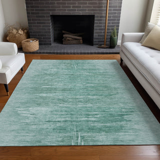 Piper Looms Mayfield Modern AMF806 Aqua Machine Washable Area Rug Lifestyle Image Feature