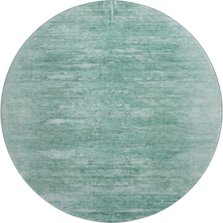 Piper Looms Mayfield Modern AMF806 Aqua Machine Washable Area Rug Round Main Image