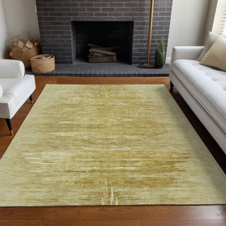 Piper Looms Mayfield Modern AMF806 Gold Machine Washable Area Rug Lifestyle Image Feature