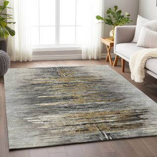 Piper Looms Mayfield Modern AMF807 Gray Machine Washable Area Rug Lifestyle Image Feature