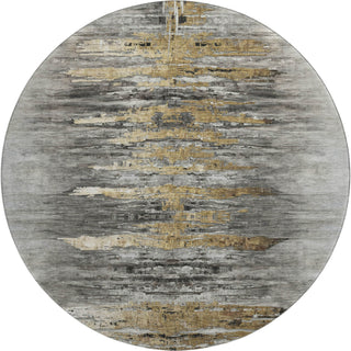 Piper Looms Mayfield Modern AMF807 Gray Machine Washable Area Rug Round Main Image