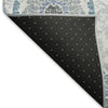 Piper Looms Mayfield Medallions AMF808 Blue Machine Washable Area Rug Backing Image