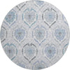 Piper Looms Mayfield Medallions AMF808 Blue Machine Washable Area Rug Round Main Image