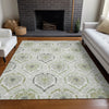 Piper Looms Mayfield Medallions AMF808 Green Machine Washable Area Rug Lifestyle Image Feature