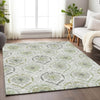 Piper Looms Mayfield Medallions AMF808 Green Machine Washable Area Rug Lifestyle Image Feature