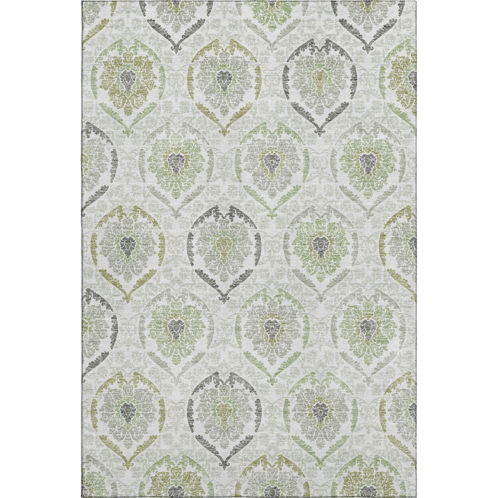 Piper Looms Mayfield Medallions AMF808 Green Machine Washable Area Rug main image