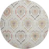 Piper Looms Mayfield Medallions AMF808 Ivory Machine Washable Area Rug Round Main Image