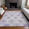Piper Looms Mayfield Medallions AMF808 Purple Machine Washable Area Rug Lifestyle Image Feature