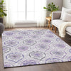 Piper Looms Mayfield Medallions AMF808 Purple Machine Washable Area Rug Lifestyle Image Feature