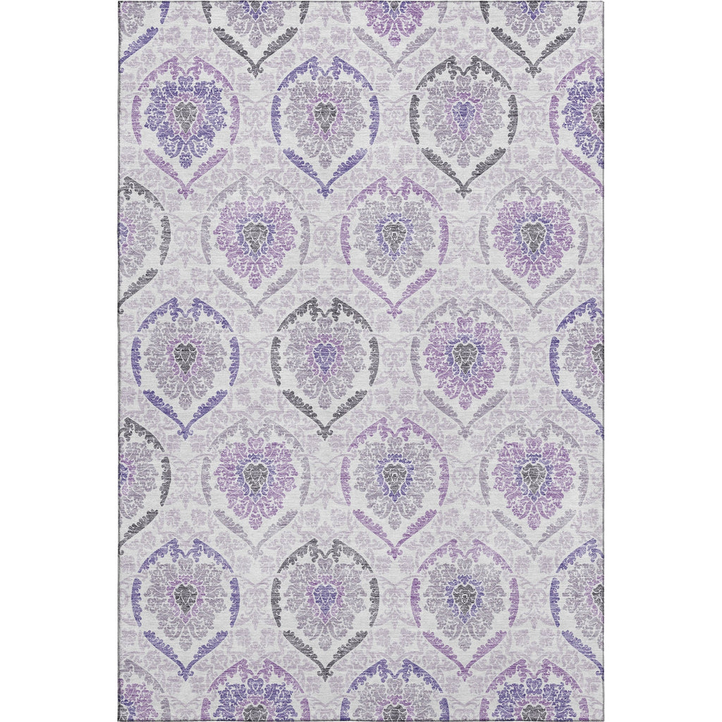 Piper Looms Mayfield Medallions AMF808 Purple Machine Washable Area Rug main image