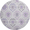Piper Looms Mayfield Medallions AMF808 Purple Machine Washable Area Rug Round Main Image