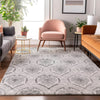 Piper Looms Mayfield Medallions AMF808 Silver Machine Washable Area Rug Lifestyle Image Feature