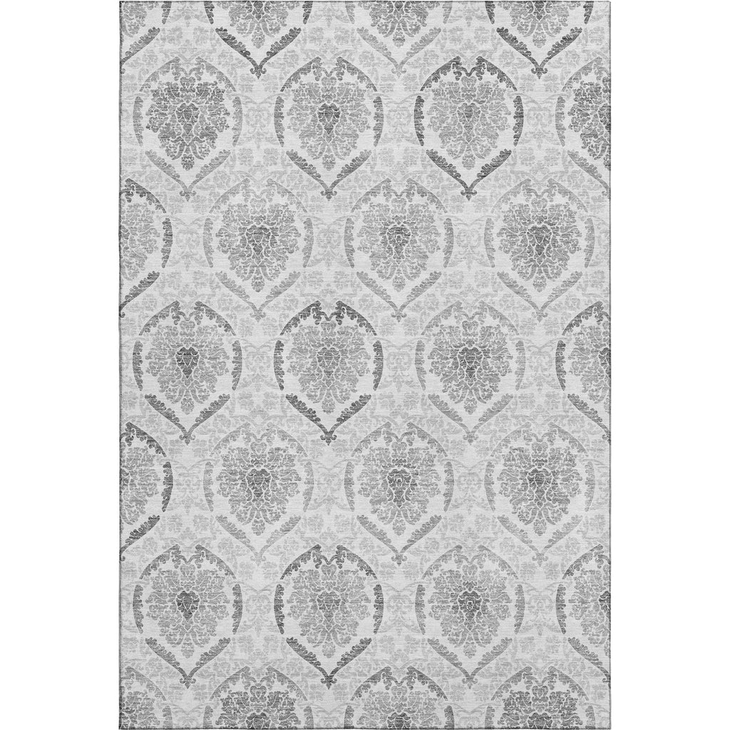 Piper Looms Mayfield Medallions AMF808 Silver Machine Washable Area Rug main image