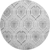 Piper Looms Mayfield Medallions AMF808 Silver Machine Washable Area Rug Round Main Image