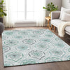Piper Looms Mayfield Medallions AMF808 Teal Machine Washable Area Rug Lifestyle Image Feature