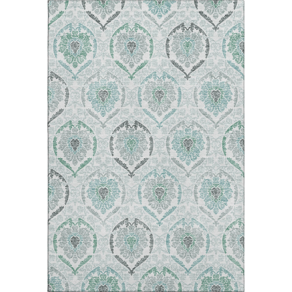 Piper Looms Mayfield Medallions AMF808 Teal Machine Washable Area Rug main image