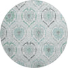 Piper Looms Mayfield Medallions AMF808 Teal Machine Washable Area Rug Round Main Image