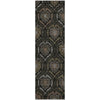 Piper Looms Mayfield Medallions AMF809 Black Machine Washable Area Rug Runner Main Image