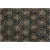 Piper Looms Mayfield Medallions AMF809 Black Machine Washable Area Rug Scatter Main Image
