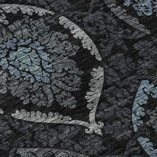 Piper Looms Mayfield Medallions AMF809 Blue Machine Washable Area Rug Swatch Image