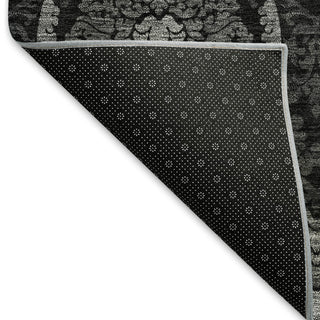 Piper Looms Mayfield Medallions AMF809 Gray Machine Washable Area Rug Backing Image