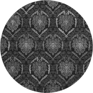 Piper Looms Mayfield Medallions AMF809 Gray Machine Washable Area Rug Round Main Image