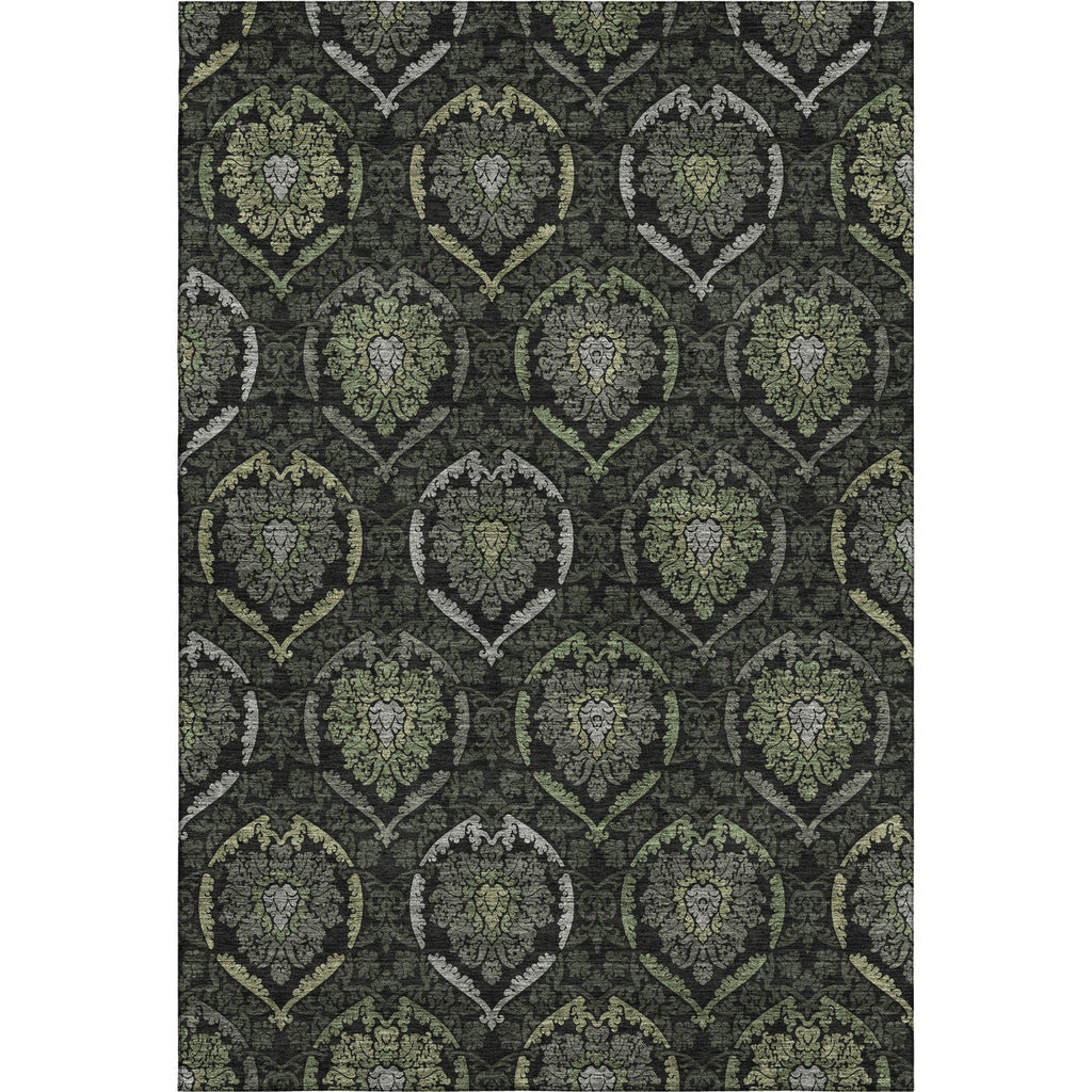 Piper Looms Mayfield Medallions AMF809 Green Machine Washable Area Rug main image