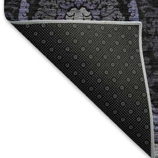 Piper Looms Mayfield Medallions AMF809 Purple Machine Washable Area Rug Backing Image