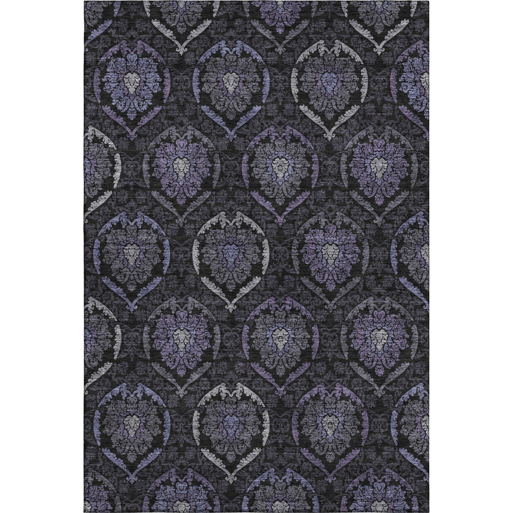 Piper Looms Mayfield Medallions AMF809 Purple Machine Washable Area Rug main image