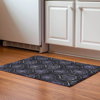 Piper Looms Mayfield Medallions AMF809 Purple Machine Washable Area Rug Scatter Lifestyle Image Feature