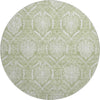 Piper Looms Mayfield Medallions AMF810 Aloe Machine Washable Area Rug Round Main Image