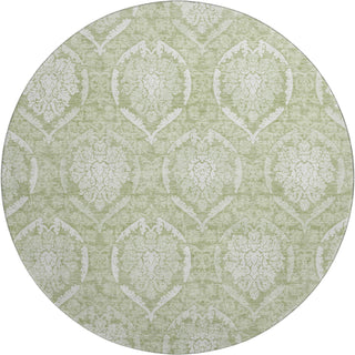 Piper Looms Mayfield Medallions AMF810 Aloe Machine Washable Area Rug Round Main Image