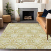 Piper Looms Mayfield Medallions AMF810 Gold Machine Washable Area Rug Lifestyle Image Feature