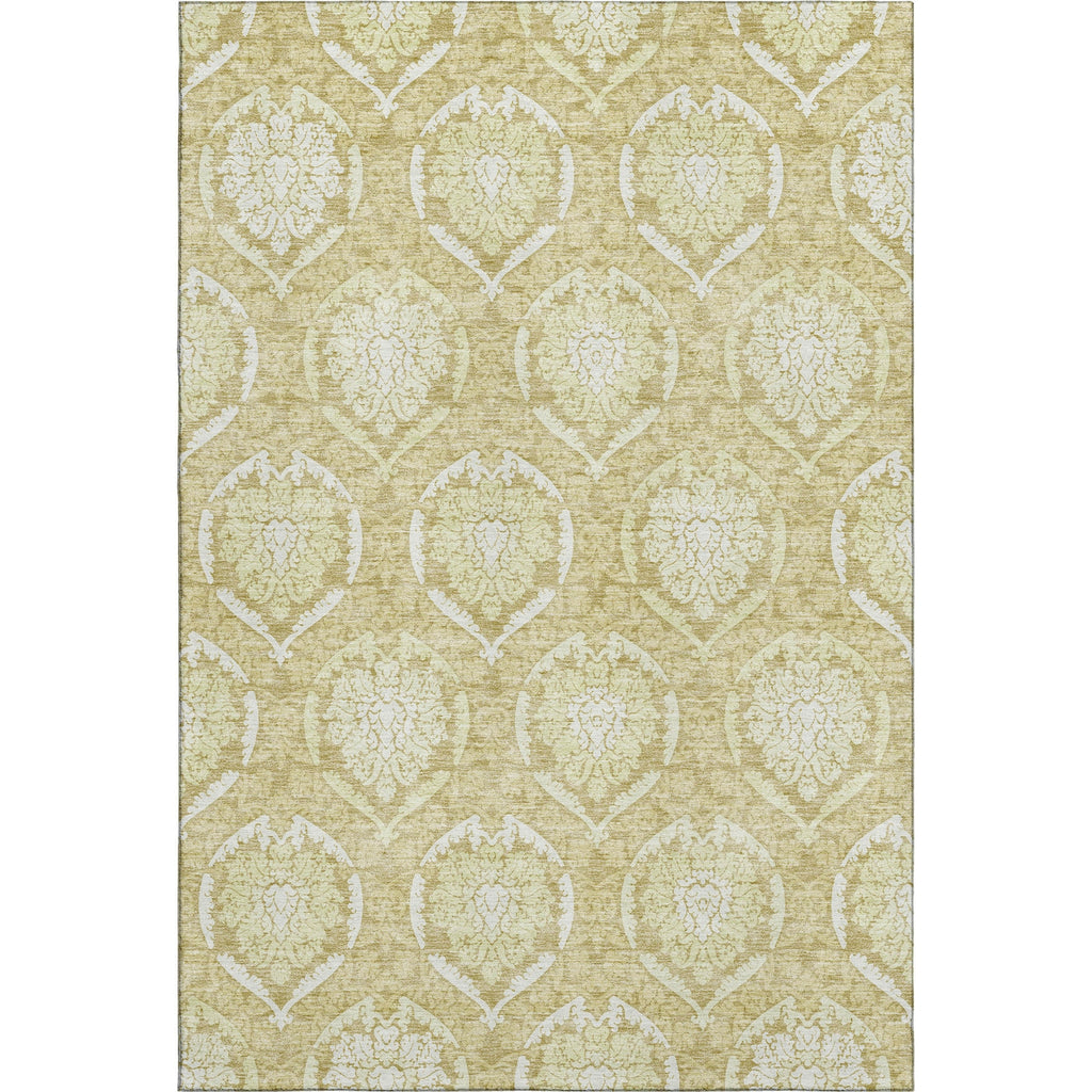 Piper Looms Mayfield Medallions AMF810 Gold Machine Washable Area Rug main image
