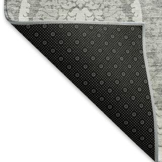 Piper Looms Mayfield Medallions AMF810 Gray Machine Washable Area Rug Backing Image