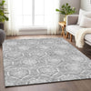 Piper Looms Mayfield Medallions AMF810 Gray Machine Washable Area Rug Lifestyle Image Feature