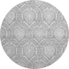 Piper Looms Mayfield Medallions AMF810 Gray Machine Washable Area Rug Round Main Image