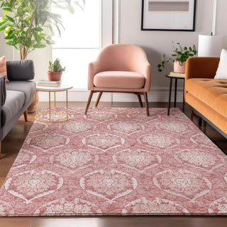 Piper Looms Mayfield Medallions AMF810 Pink Machine Washable Area Rug Lifestyle Image Feature