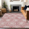 Piper Looms Mayfield Medallions AMF810 Pink Machine Washable Area Rug Lifestyle Image Feature