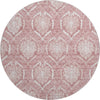 Piper Looms Mayfield Medallions AMF810 Pink Machine Washable Area Rug Round Main Image