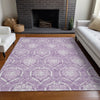 Piper Looms Mayfield Medallions AMF810 Plum Machine Washable Area Rug Lifestyle Image Feature