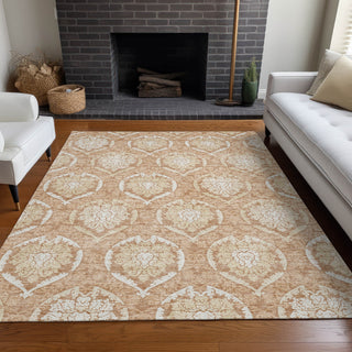 Piper Looms Mayfield Medallions AMF810 Salmon Machine Washable Area Rug Lifestyle Image Feature