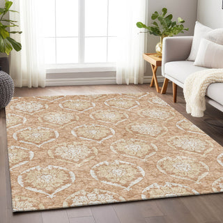 Piper Looms Mayfield Medallions AMF810 Salmon Machine Washable Area Rug Lifestyle Image Feature