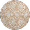 Piper Looms Mayfield Medallions AMF810 Salmon Machine Washable Area Rug Round Main Image