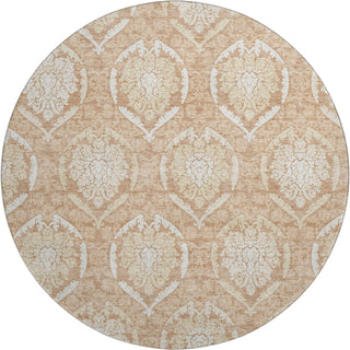 Piper Looms Mayfield Medallions AMF810 Salmon Machine Washable Area Rug Round Main Image