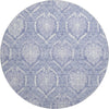 Piper Looms Mayfield Medallions AMF810 Sky Machine Washable Area Rug Round Main Image